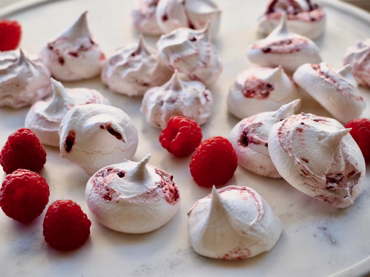 Raspberry Jam Mini Meringues